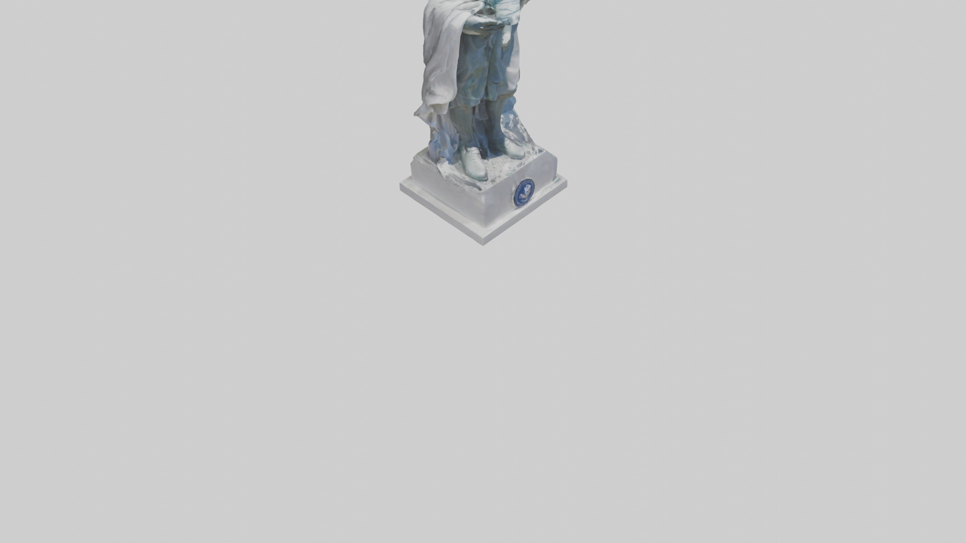Protecting Future Generations Statue model Low-poly 3D model_6