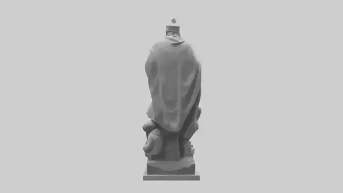 Protecting Future Generations Statue model Low-poly 3D model