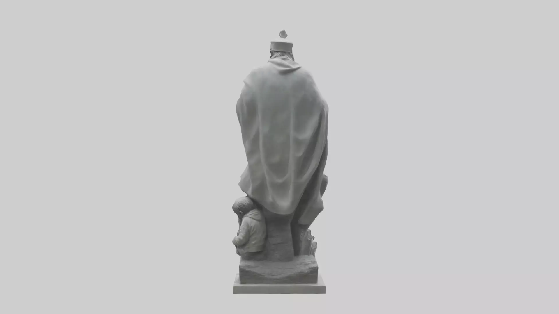 Protecting Future Generations Statue model Low-poly 3D model_0