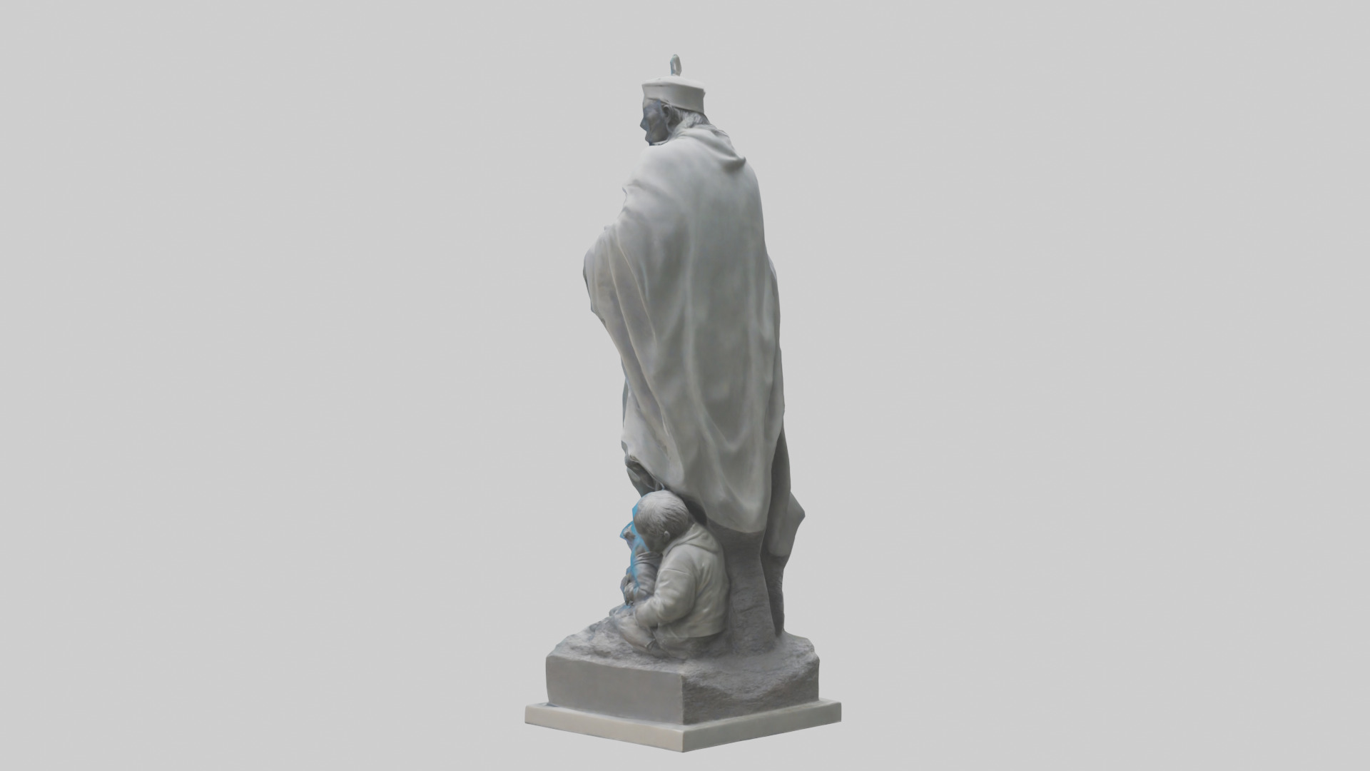 Protecting Future Generations Statue model Low-poly 3D model_1