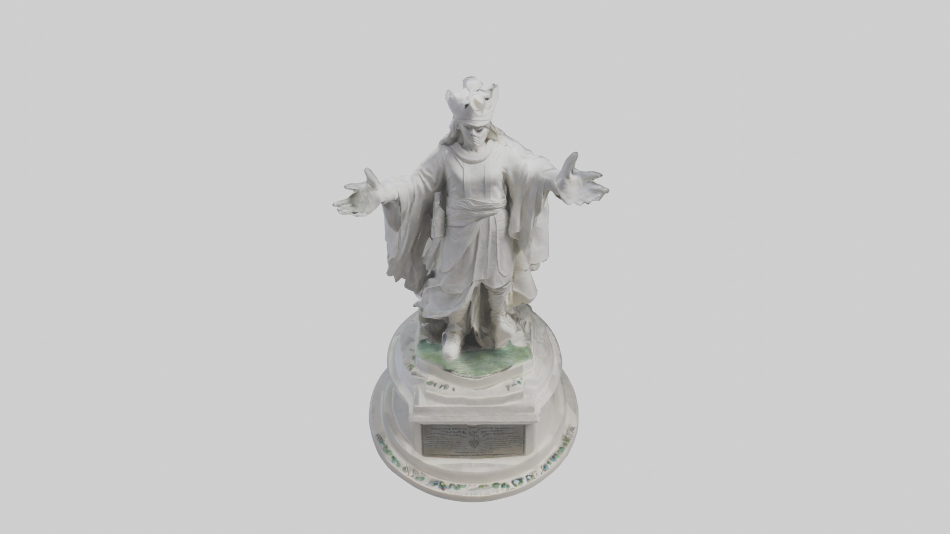 Protector of Peace monument model Low-poly 3D model_16