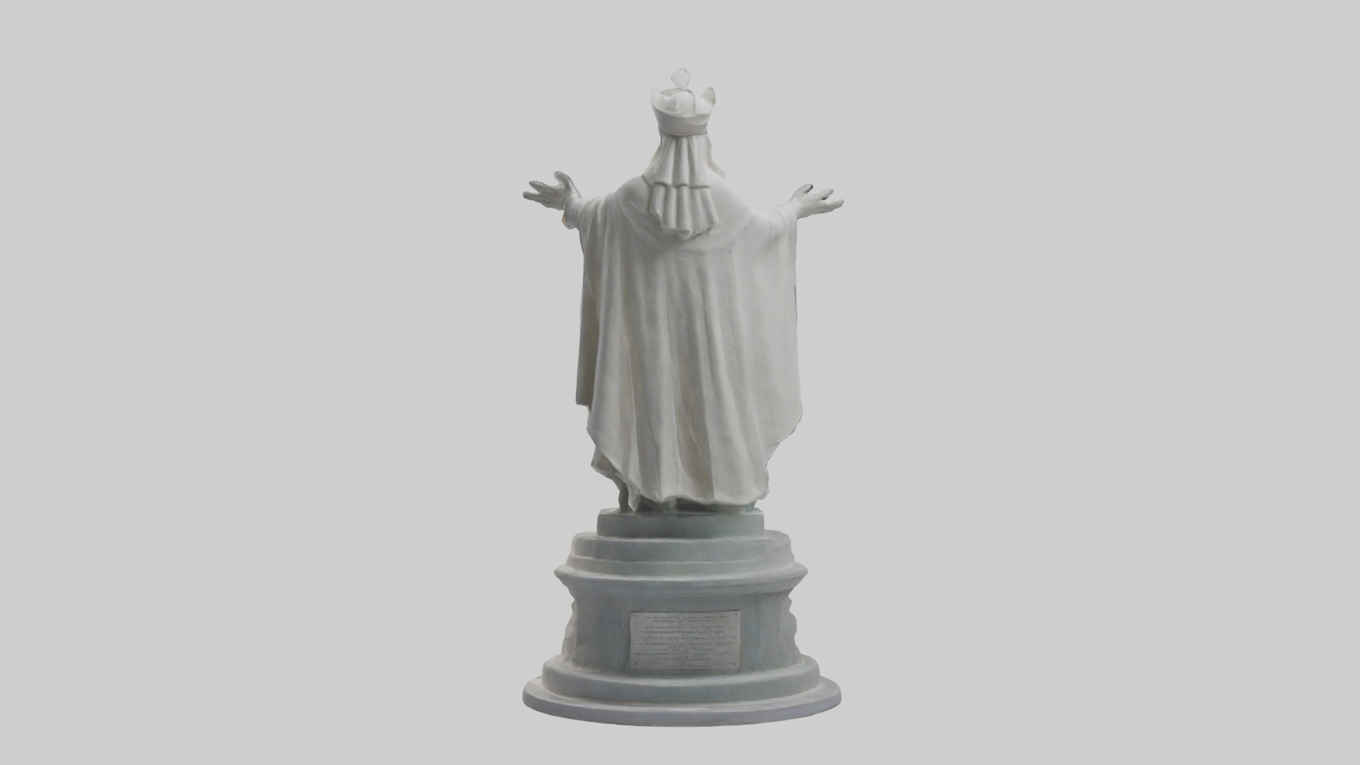 Protector of Peace monument model Low-poly 3D model_2
