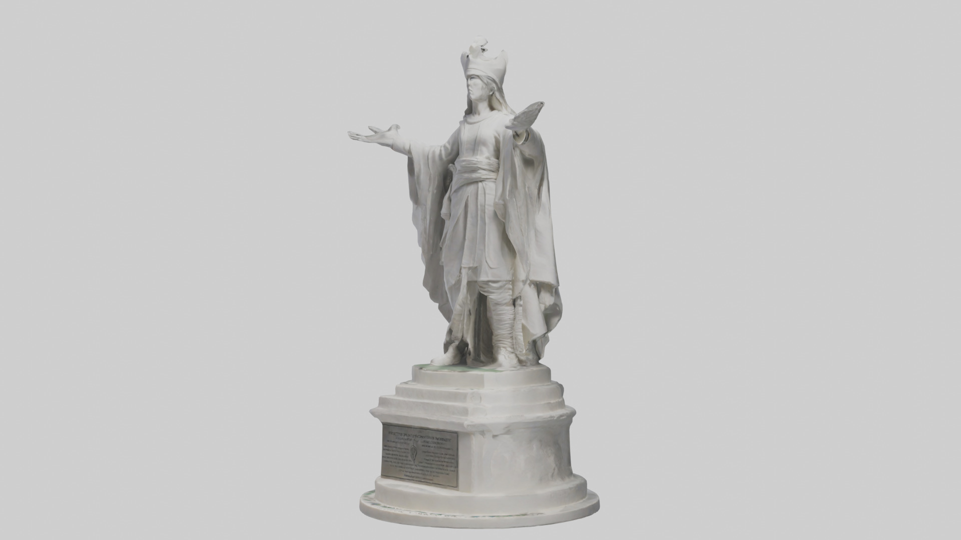 Protector of Peace monument model Low-poly 3D model_10