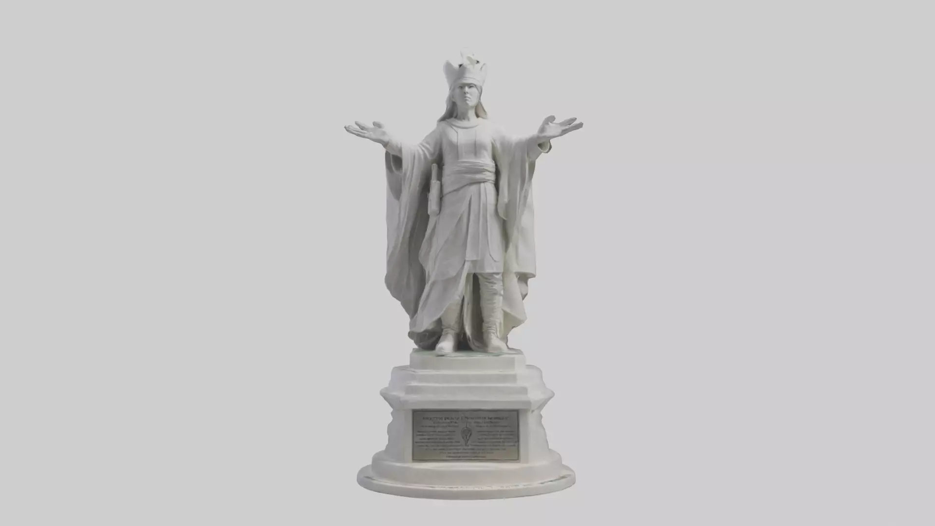 Protector of Peace monument model Low-poly 3D model_0