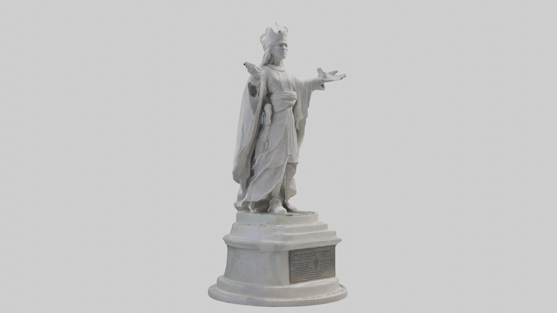 Protector of Peace monument model Low-poly 3D model_9