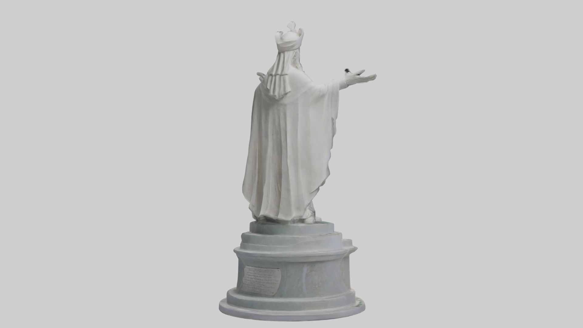 Protector of Peace monument model Low-poly 3D model_4