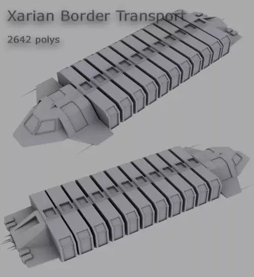 Xarian border transport Free 3D model
