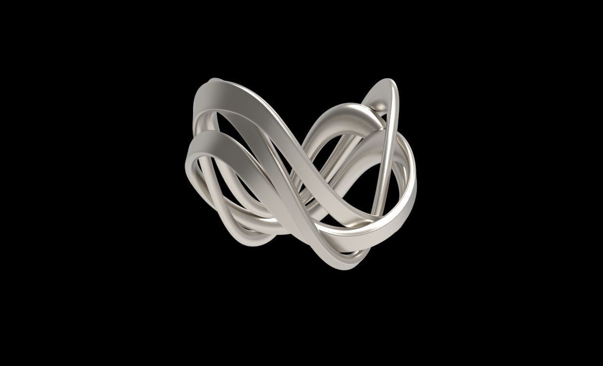 Ring 3 ropes 3D print model_12