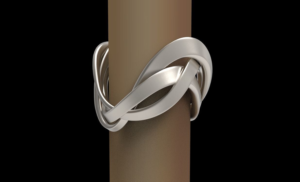 Ring 3 ropes 3D print model_17