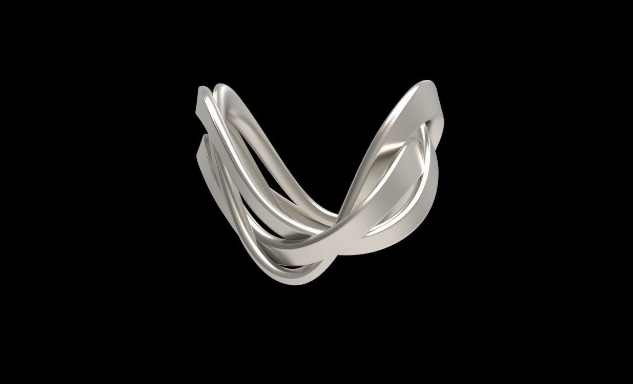 Ring 3 ropes 3D print model_14