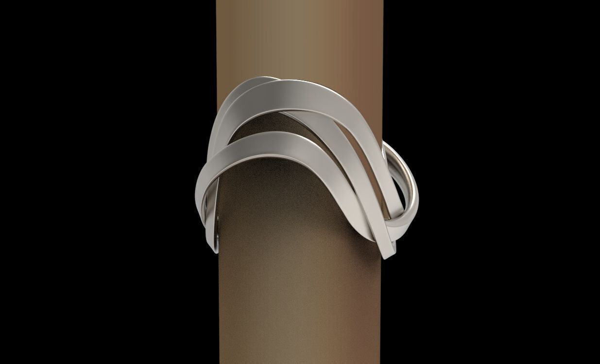 Ring 3 ropes 3D print model_11