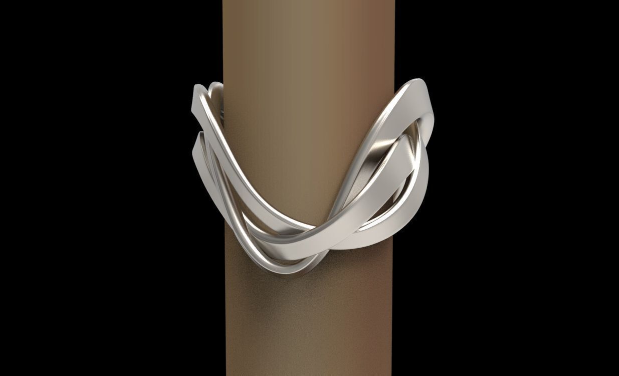 Ring 3 ropes 3D print model_15