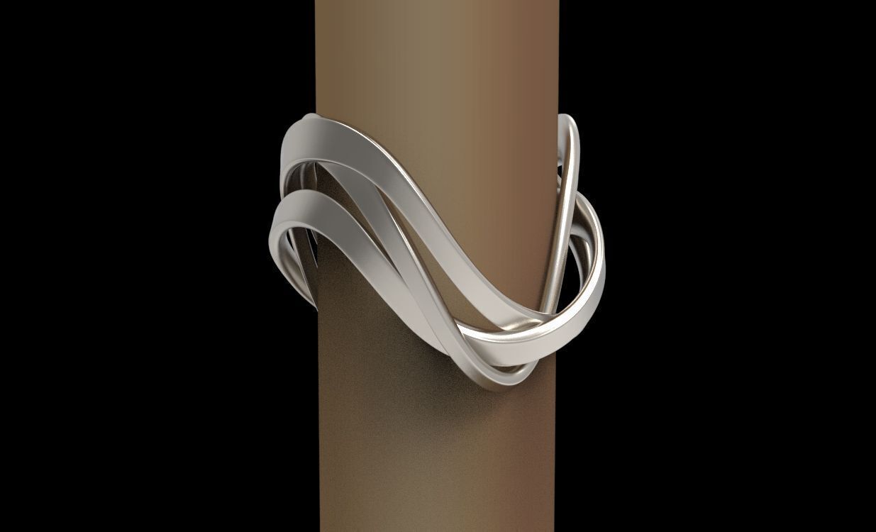 Ring 3 ropes 3D print model_13