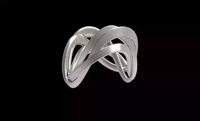 Ring 3 ropes 3D print model