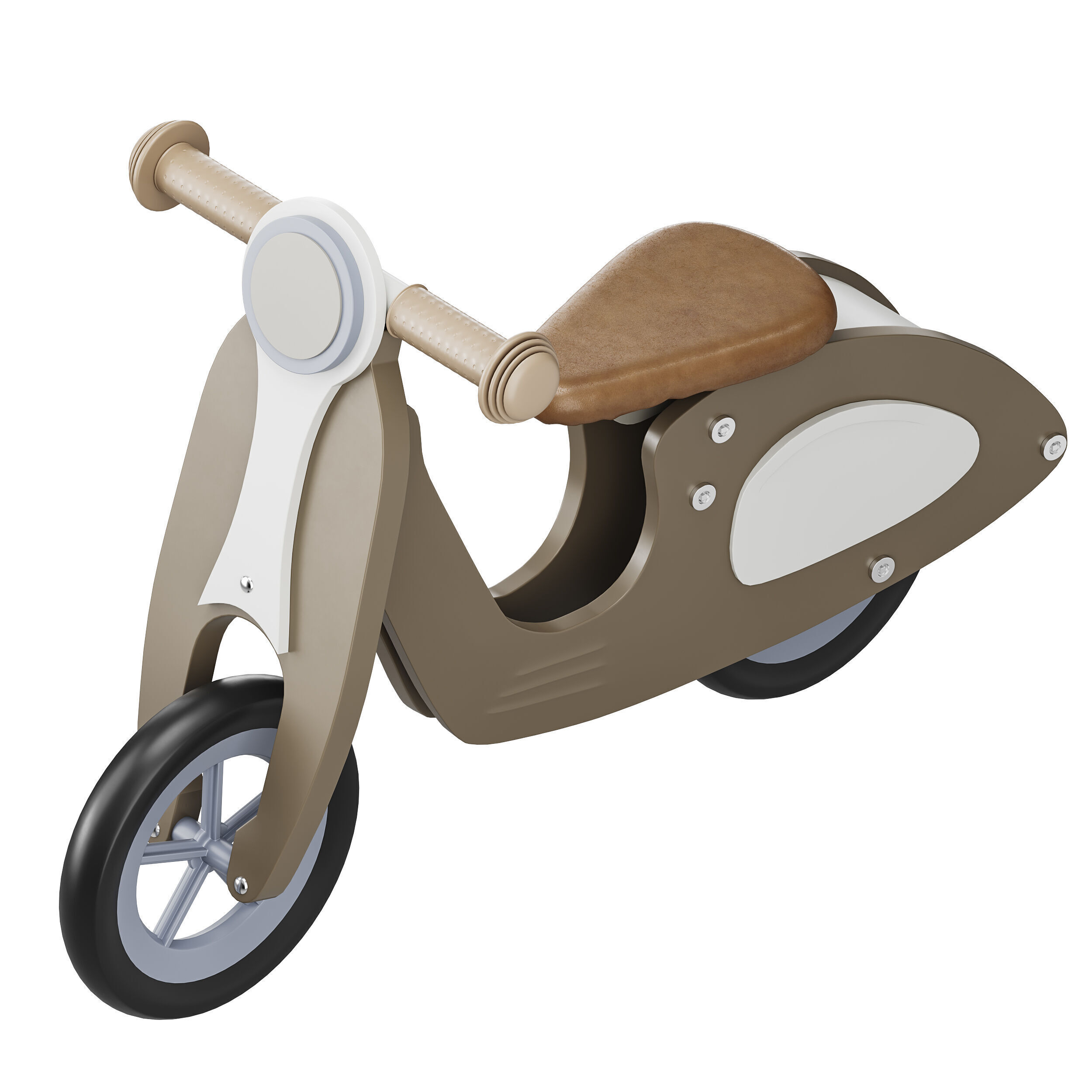 Toy motorcycle for children 3D model_11