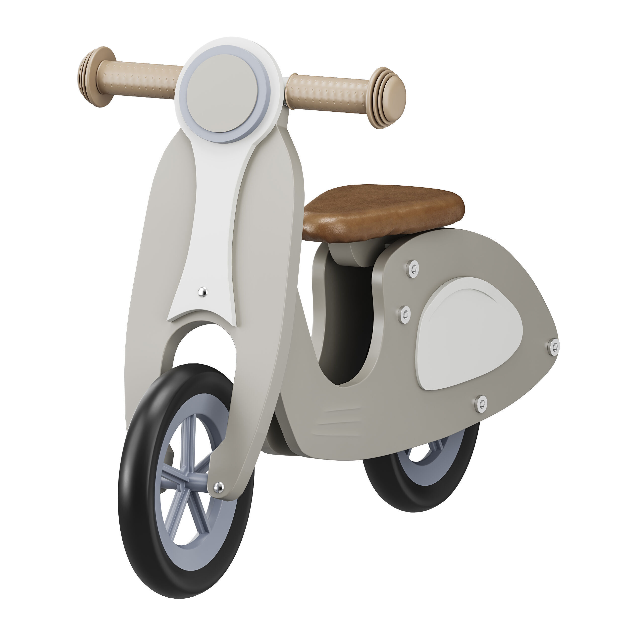 Toy motorcycle for children 3D model_3