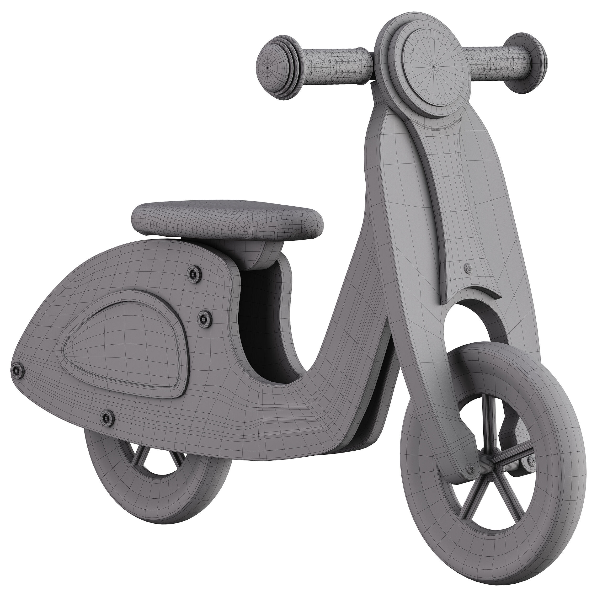 Toy motorcycle for children 3D model_13