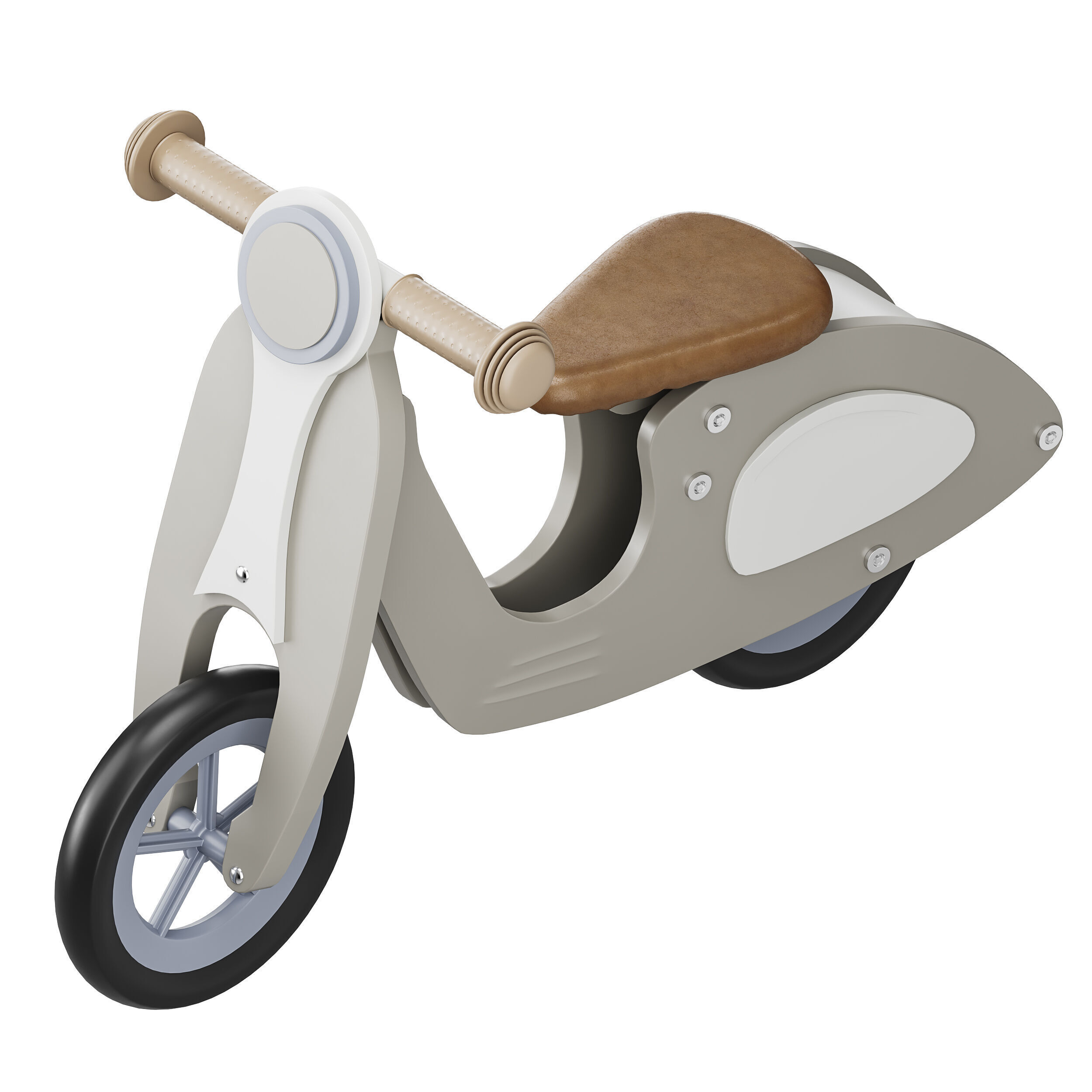 Toy motorcycle for children 3D model_9