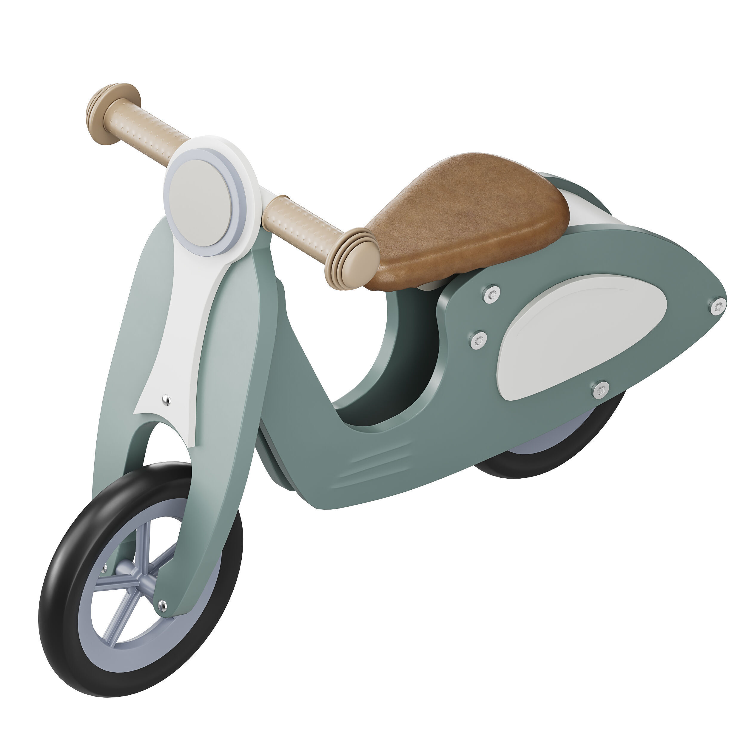 Toy motorcycle for children 3D model_6