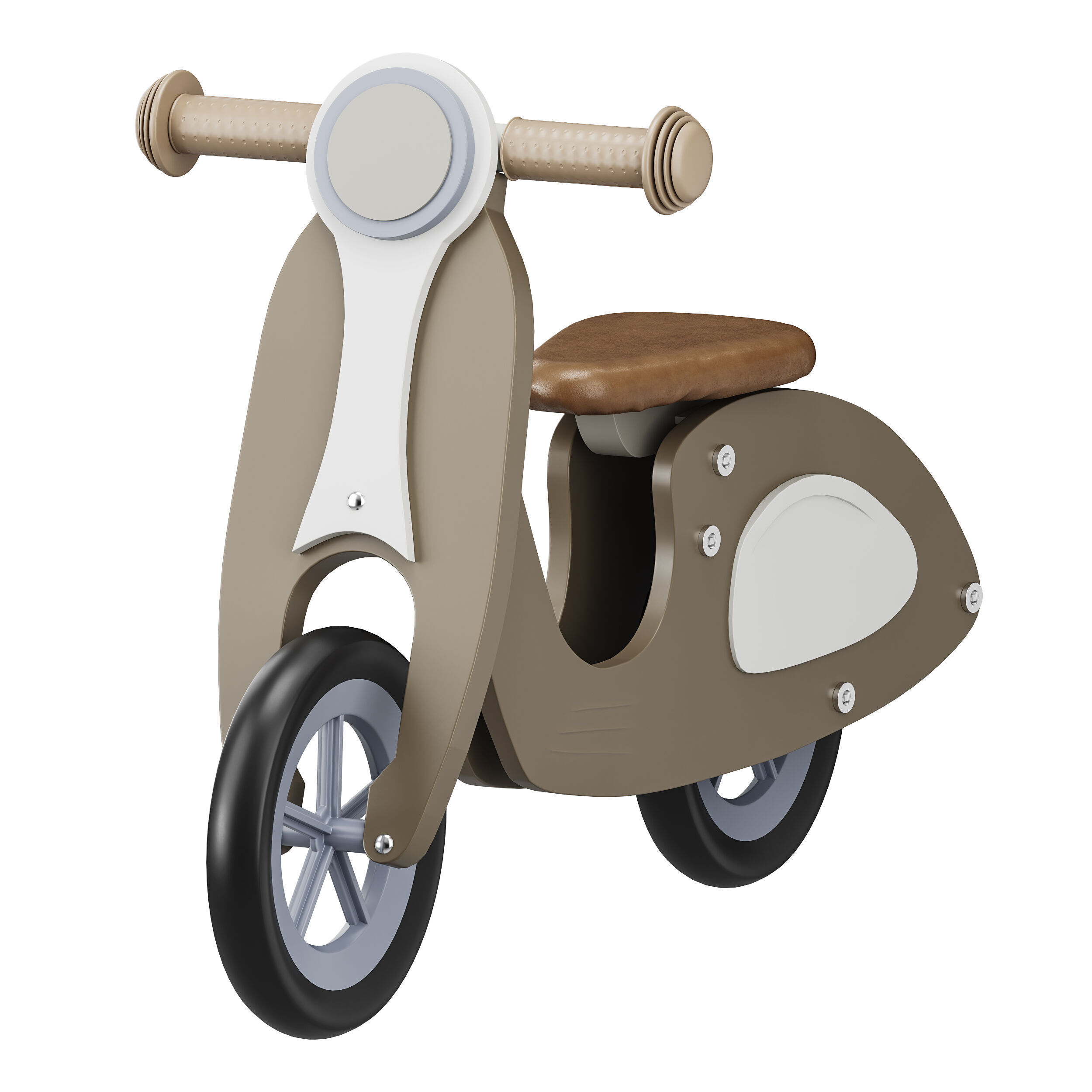 Toy motorcycle for children 3D model_7