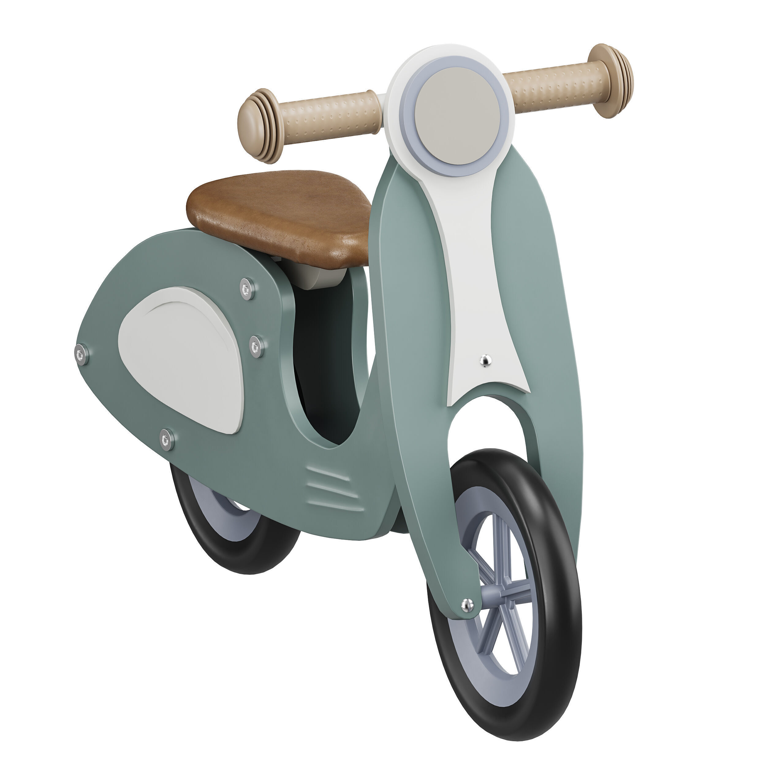 Toy motorcycle for children 3D model_8