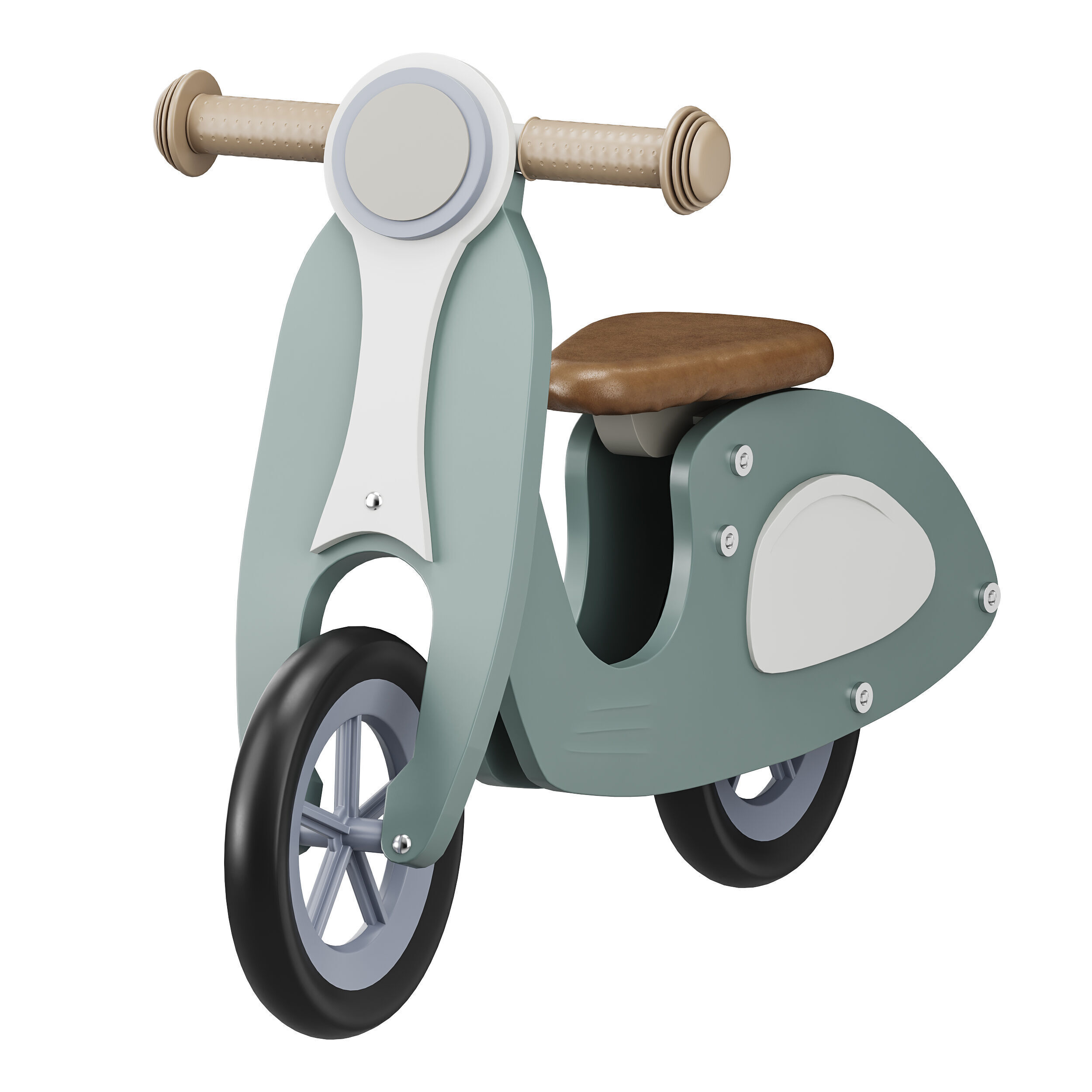 Toy motorcycle for children 3D model_1