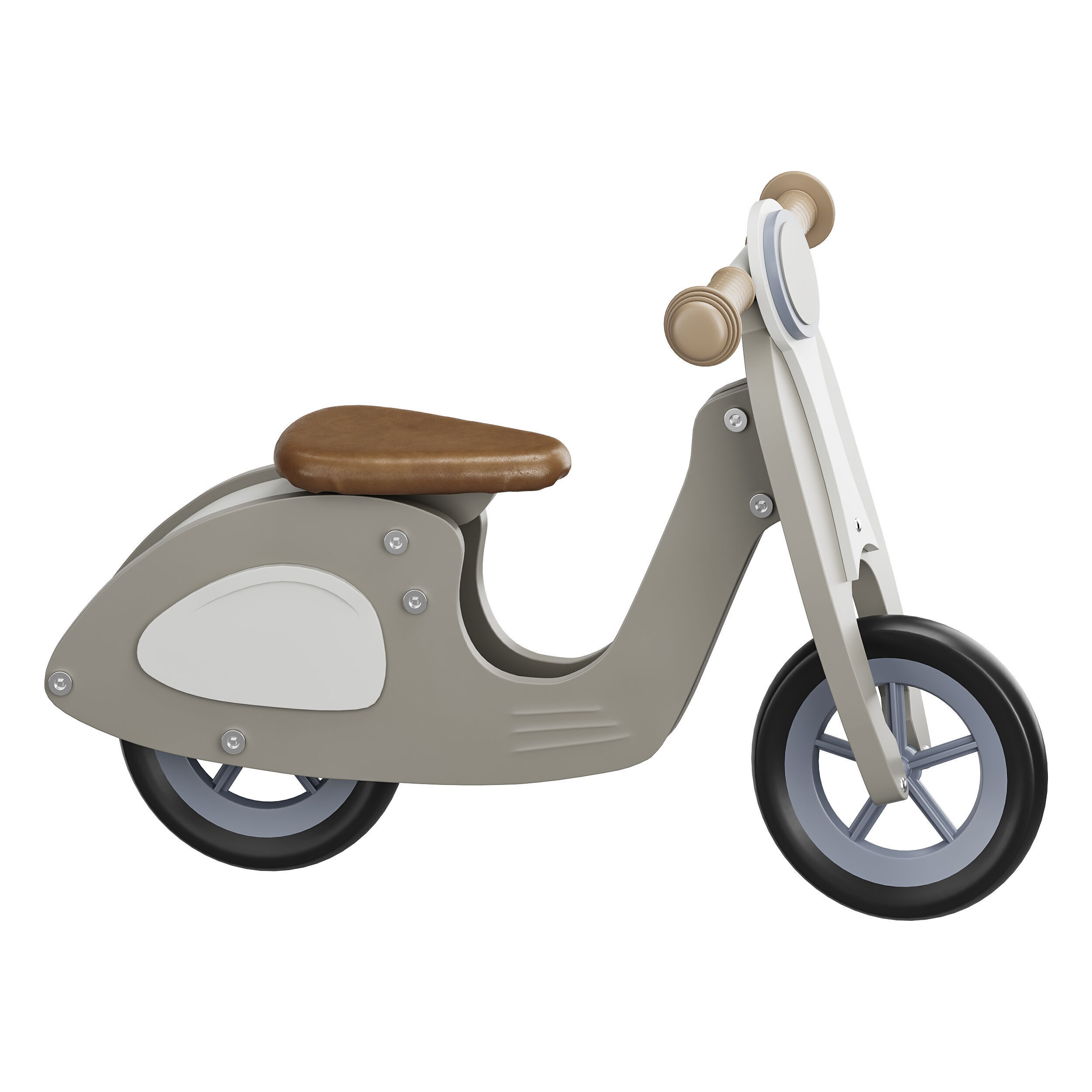 Toy motorcycle for children 3D model_4