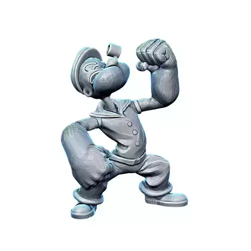 Popeye The Sailor  Pop Art Sculpture  3D print model