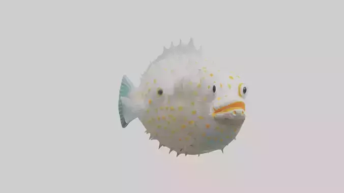 Pufferfish inflated model