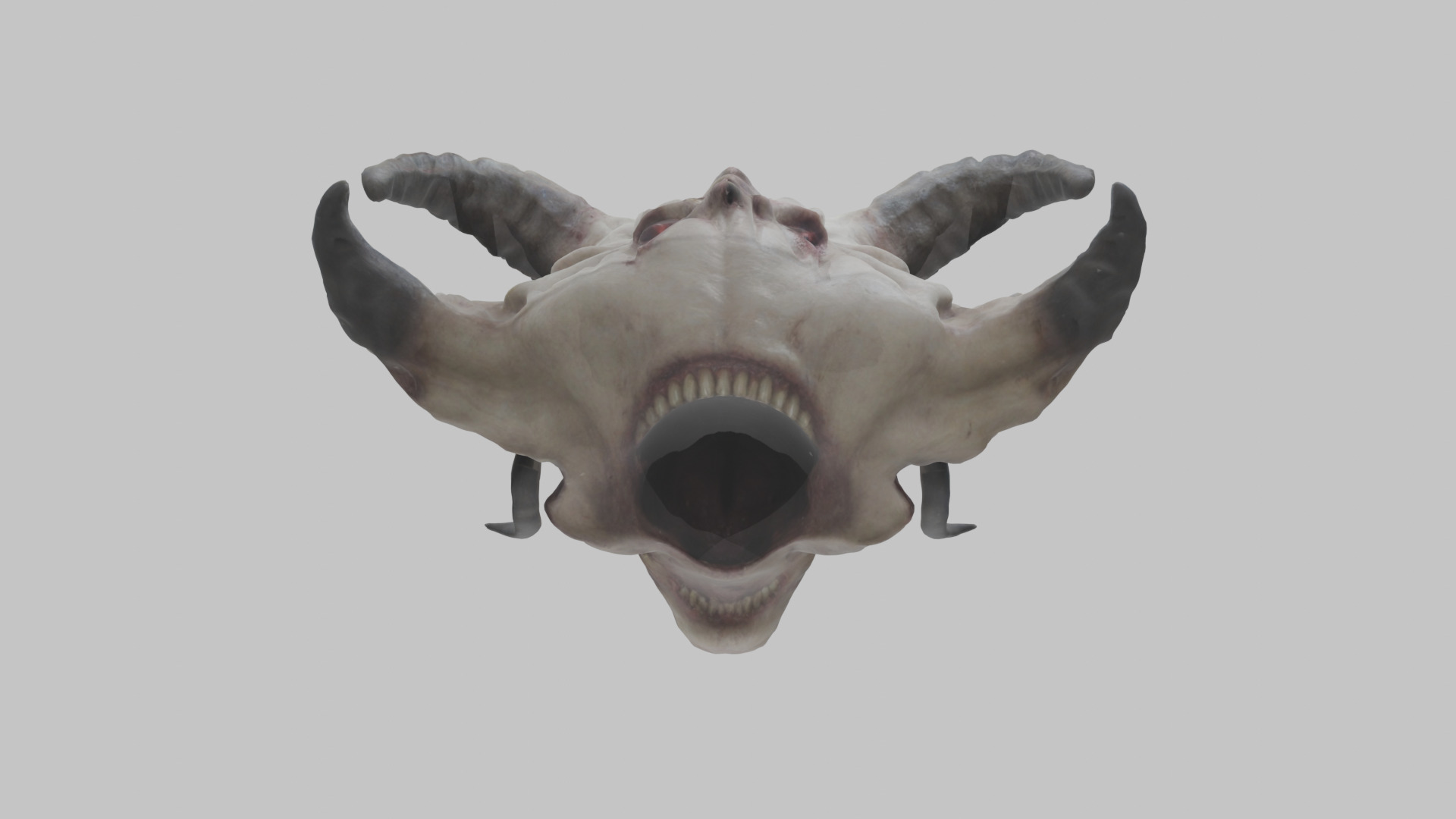 Demon Head 3D Model - Detailed Scary Character Low-poly 3D model_8