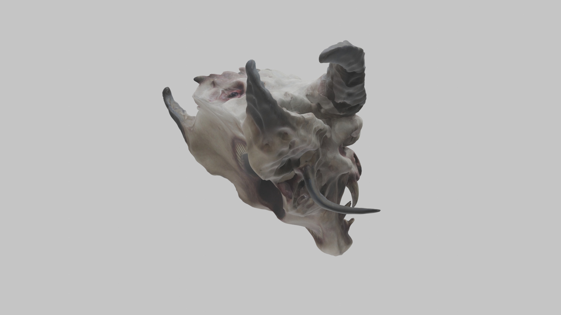 Demon Head 3D Model - Detailed Scary Character Low-poly 3D model_5