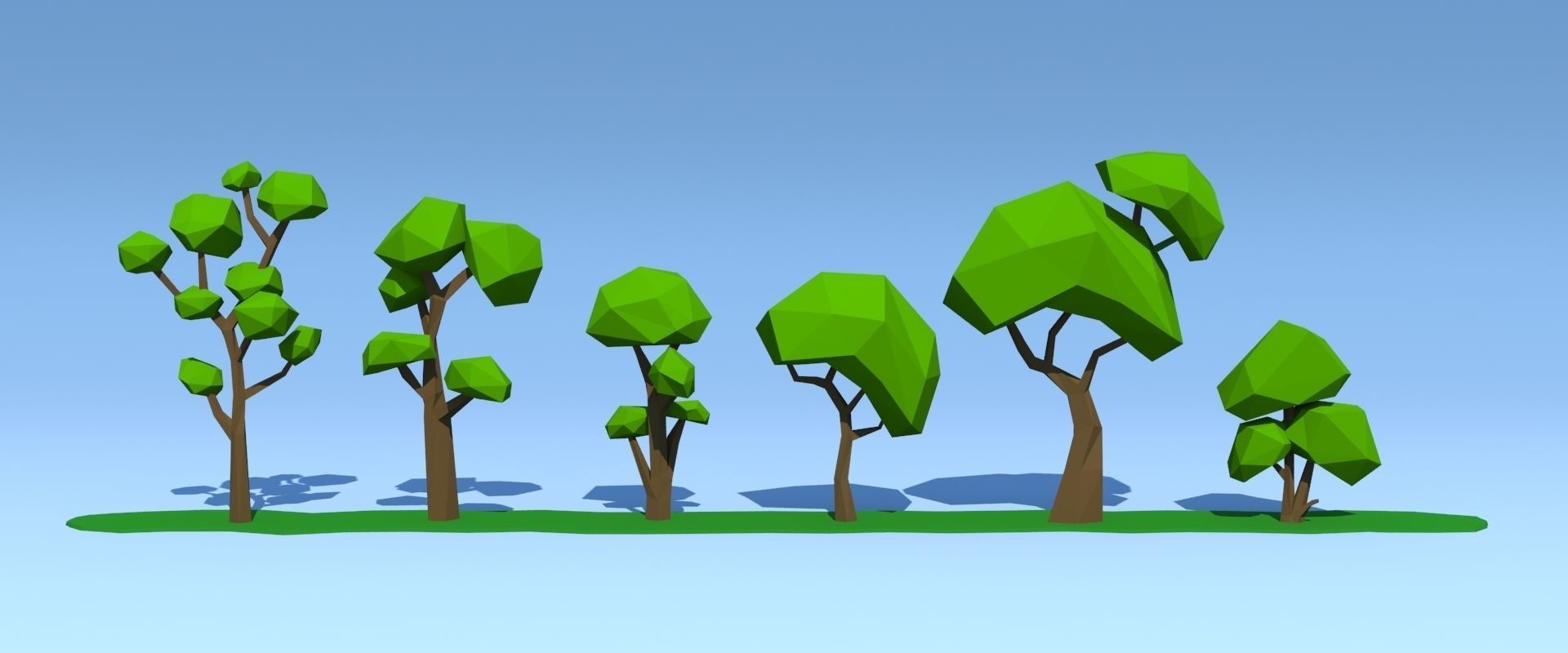 Forest Pack Low-poly 3D model_29