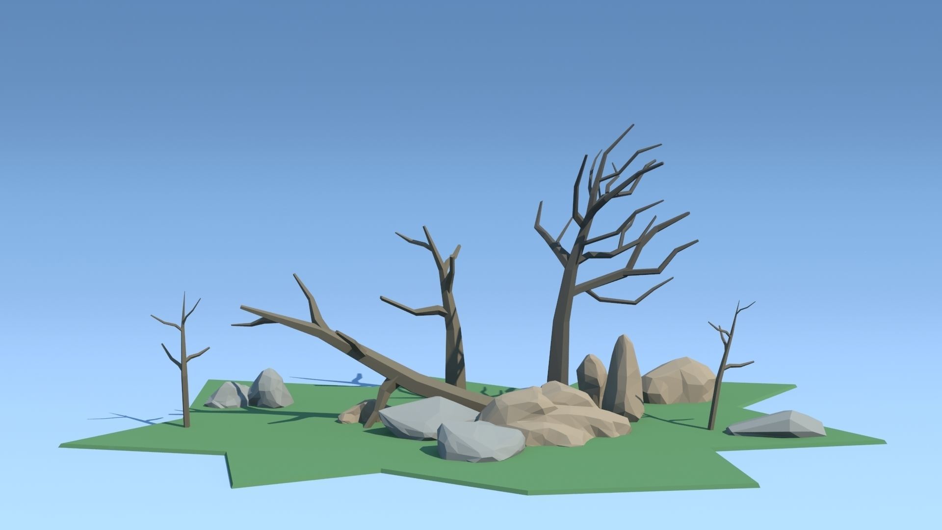 Forest Pack Low-poly 3D model_23