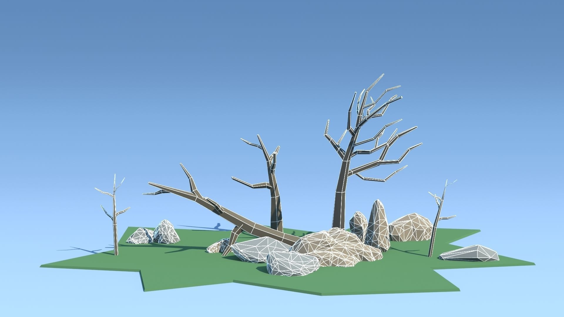 Forest Pack Low-poly 3D model_38