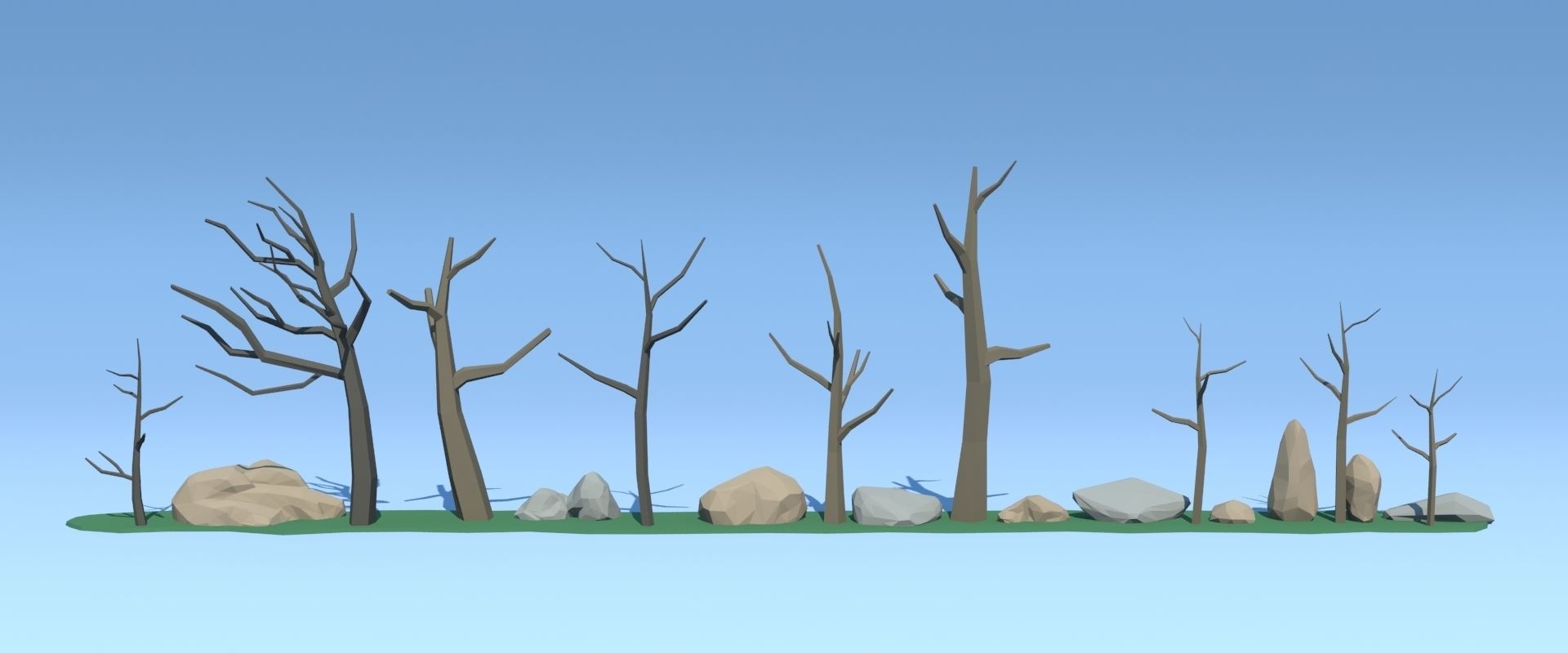 Forest Pack Low-poly 3D model_31