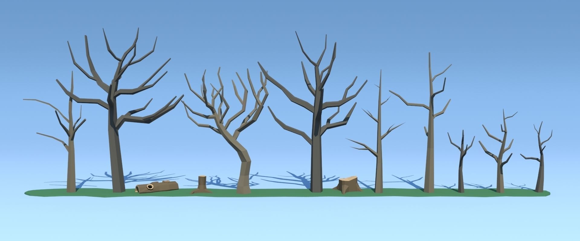 Forest Pack Low-poly 3D model_30