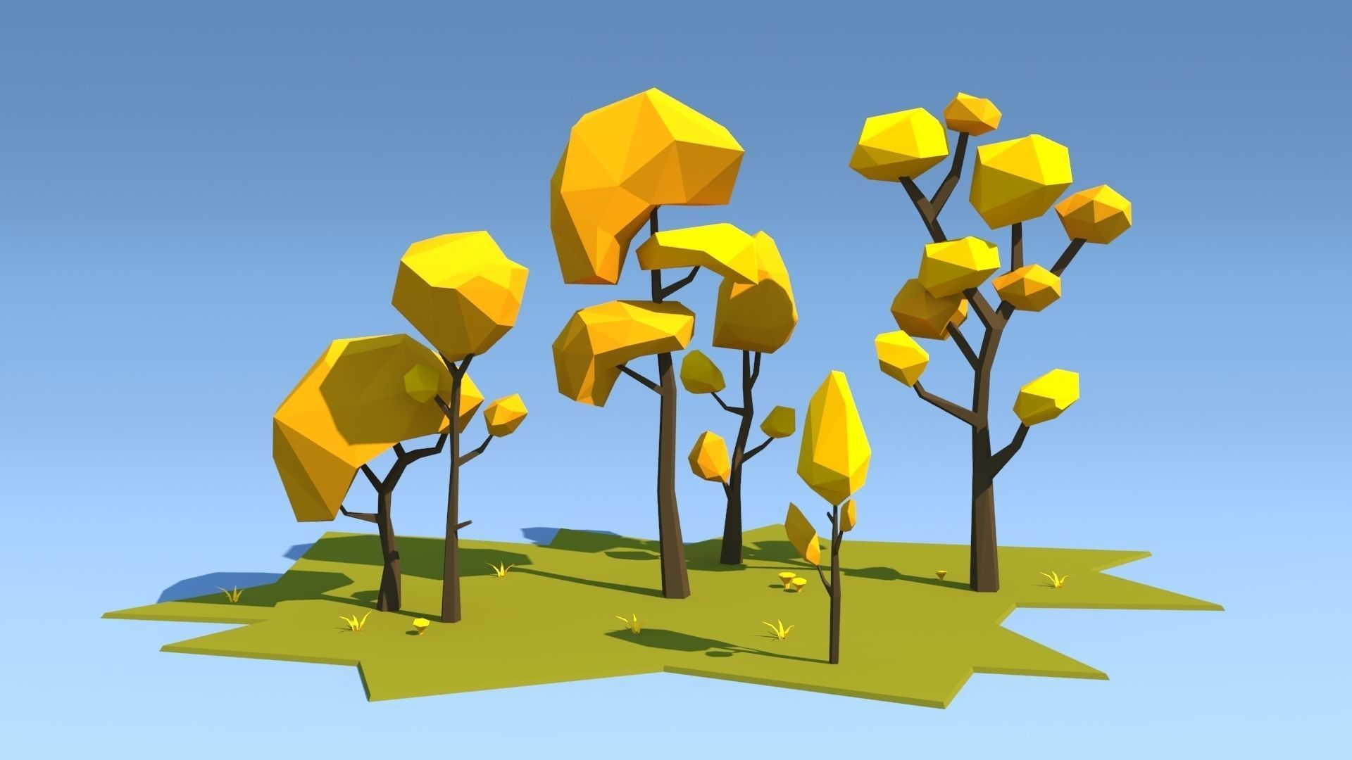 Forest Pack Low-poly 3D model_15