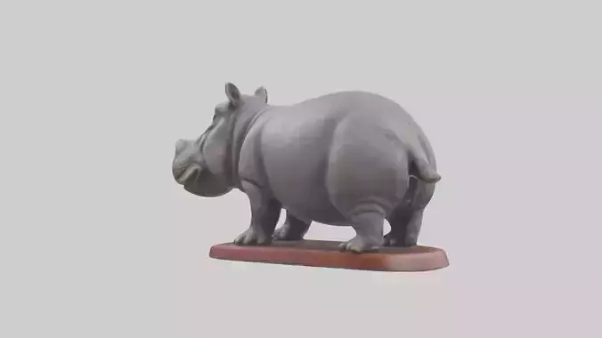Pygmy Hippopotamus statue model