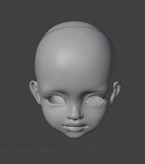 3d digital file Afro kid head for bjd doll for printing STL OBJ 3D print model_4