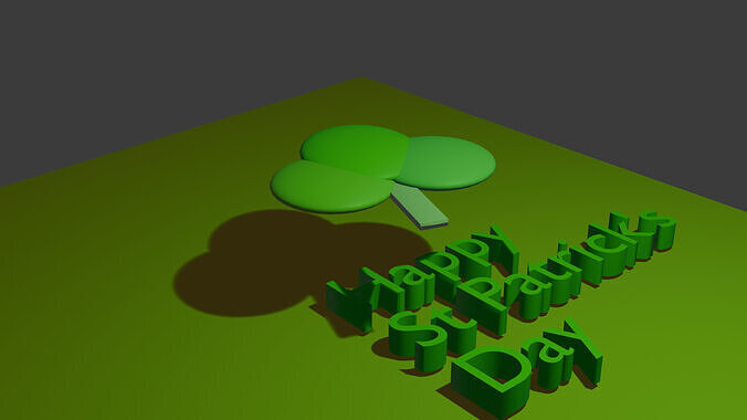 Happy Saint Patrick Day animation Texture