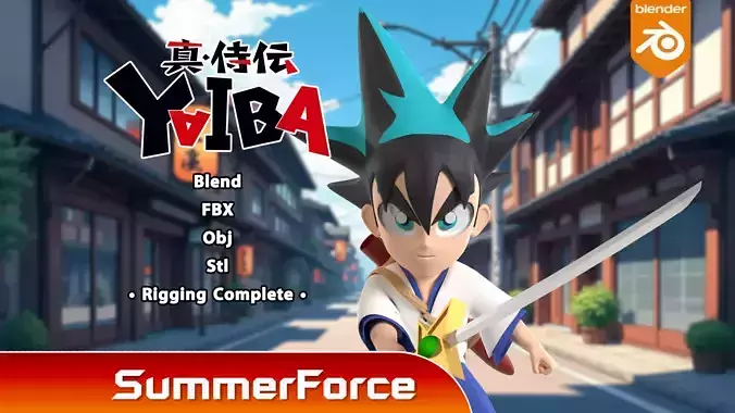 Yaiba Kurogane - Samurai Legend 3D model