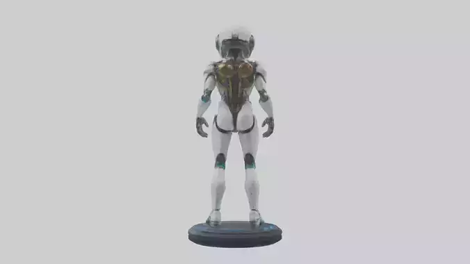 Quantum Cyborg statue model