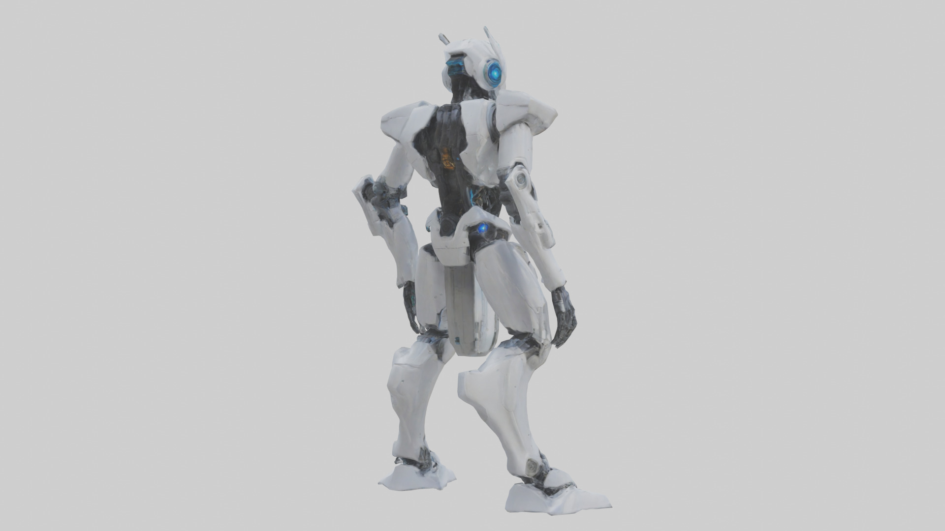 Quantum Droid statue model 2 Low-poly 3D model_2