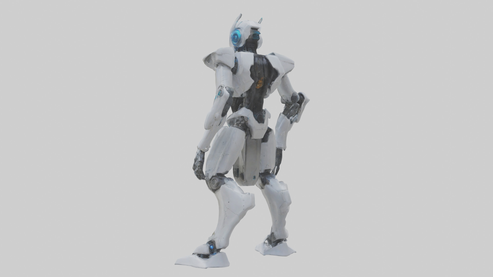 Quantum Droid statue model 2 Low-poly 3D model_1