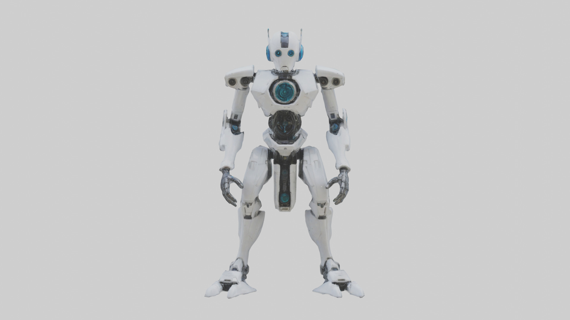 Quantum Droid statue model 2 Low-poly 3D model_9