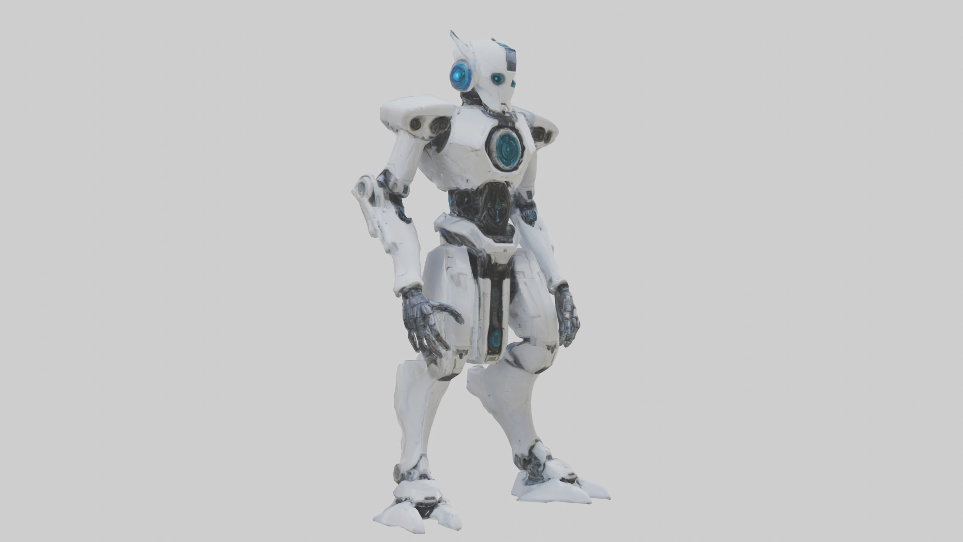 Quantum Droid statue model 2 Low-poly 3D model_11