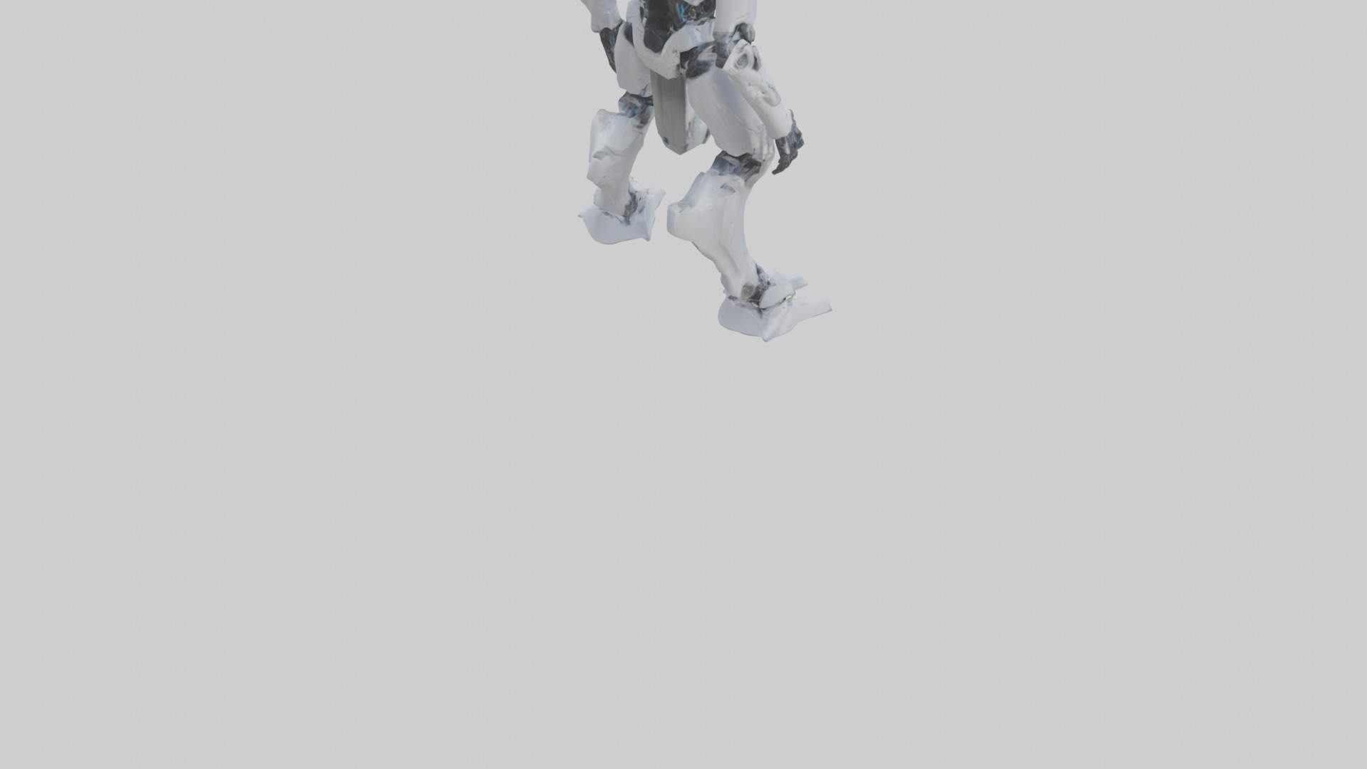 Quantum Droid statue model 2 Low-poly 3D model_4