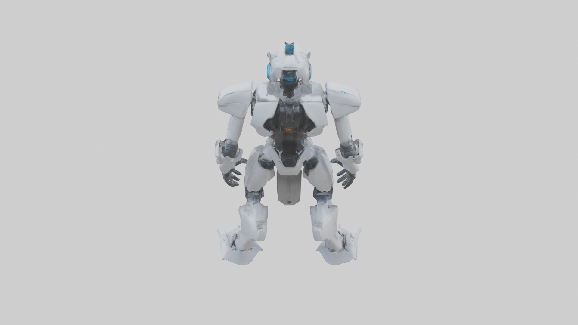 Quantum Droid statue model 2 Low-poly 3D model_15