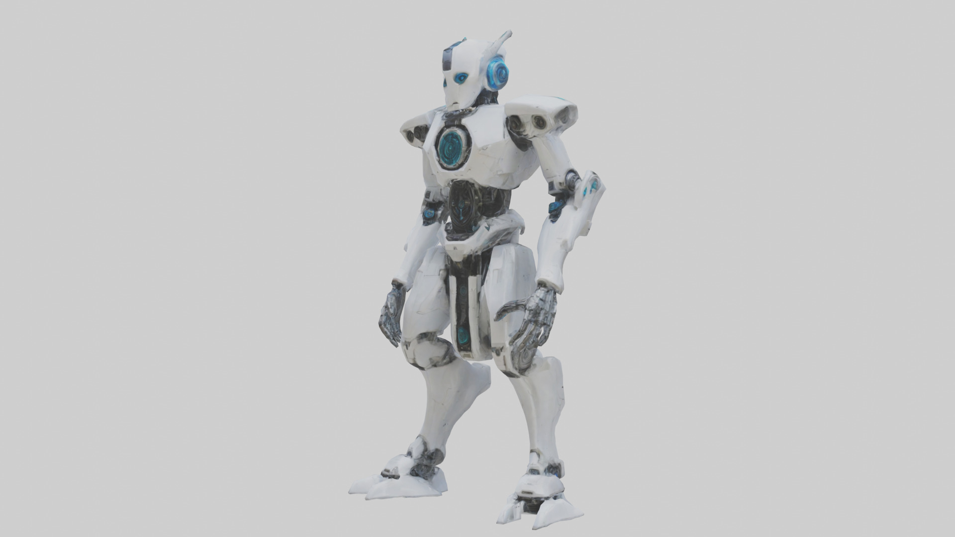 Quantum Droid statue model 2 Low-poly 3D model_8