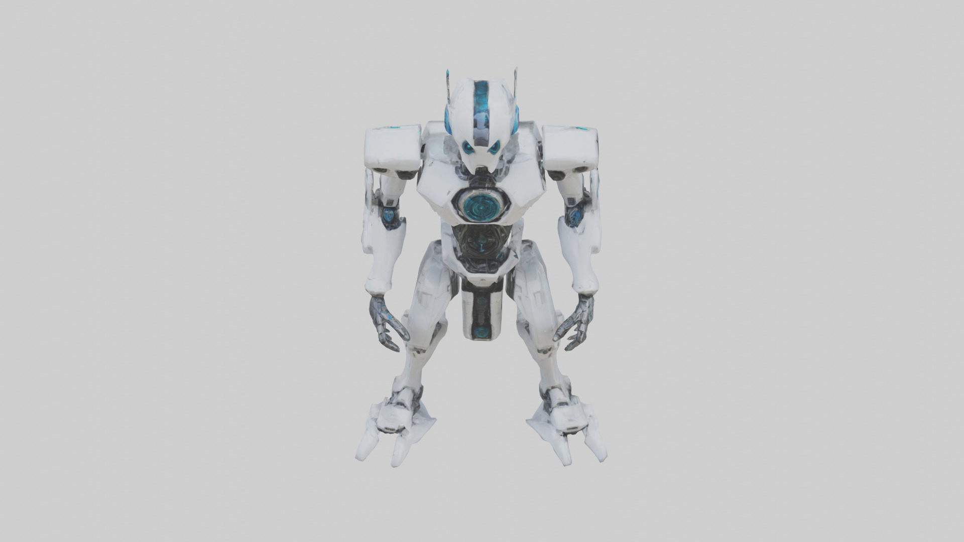Quantum Droid statue model 2 Low-poly 3D model_16